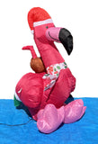 3.5 ft. LED Flamingo with Coconut Drink Inflatable - Like New!