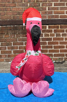 3.5 ft. LED Flamingo with Coconut Drink Inflatable - Like New!