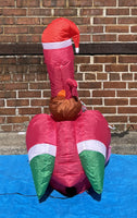 3.5 ft. LED Flamingo with Coconut Drink Inflatable - Like New!
