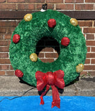 31" Airblown Inflatable Hanging Sequin Wreath by Home Accents - Like New!