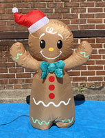 3.5 ft. LED Gingerbread Man Inflatable - Like New!