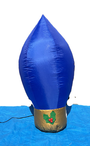 3.5 ft. Blue Inflatable Christmas Tree Bulb