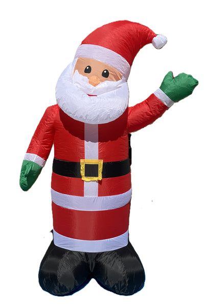 6 ft. LED Santa Waving Inflatable - Like New!