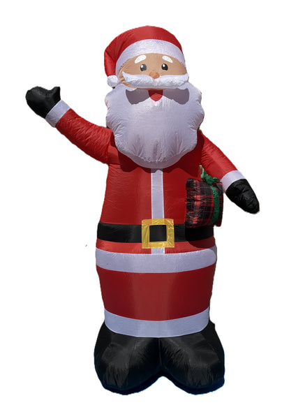 6.5 ft. Santa Holding a Gift Inflatable - Like New!