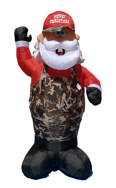 6.5 ft. LED Hillbilly Santa Inflatable - Like New!