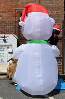 9 ft. LED Polar Bear Reading to Friends Inflatable - Like New!