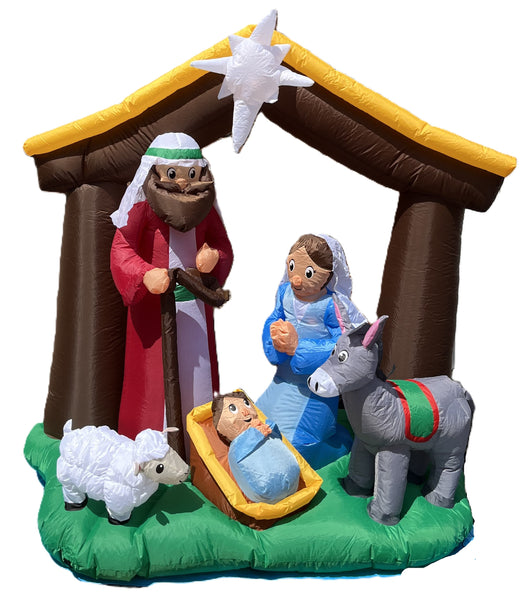 6 ft. LED Nativity Scene Inflatable - Like New!