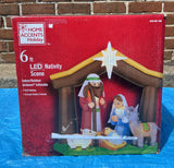 6 ft. LED Nativity Scene Inflatable - Like New!