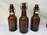 Home Beer Brewer Brown Glass Bottle - Lot of 8