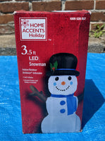 3.5 ft. LED Snowman Inflatable - Like New!