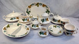 Vtg. Metlox Vernon Ware Vineyard Pottery Serving Set - 16 Pieces