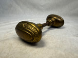 Antique Oval Brass Door Knob Set