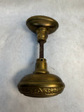 Antique Oval Brass Door Knob Set