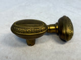 Antique Oval Brass Door Knob Set