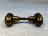 Antique Oval Brass Door Knob Set