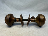 Antique Copper Brass Door Knob Set
