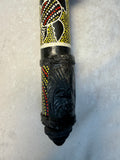 Bamboo Tribal Blow Dart Gun with Dart Holder