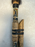 Bamboo Tribal Blow Dart Gun with Dart Holder