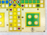 Vintage Estrela Ludo Games Brazil Wood 2-Sided Game Board with Parts Drawer