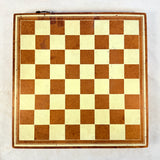 Vintage Estrela Ludo Games Brazil Wood 2-Sided Game Board with Parts Drawer