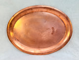 Vintage Jos. Heinrichs Copper 16x12 Oval Tray