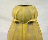 10" Jemerick Art Yellow Bulb Pottery Vase