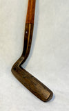 Otey Crisman Vintage 14H Hickory Brass Golf Putter w/Leather Grip
