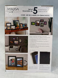 Mikasa Home Accents 5 Black/Silver Frame Set - Brand New!