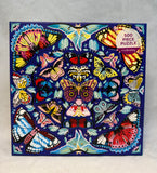 500 Piece Kaleido-Butterflies Puzzle by Mudpuppy - Certified Complete!