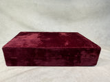 Vintage Brass Metal Goblets in Red Velvet Case - Set of 4