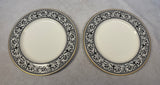 Mikasa Oxford 7.5" Salad/Dessert Plates - Lot of 2, Discontinued Pattern