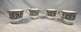 Mikasa Oxford Tea Cups - Lot of 4, Discontinued Pattern
