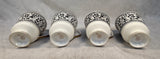 Mikasa Oxford Tea Cups - Lot of 4, Discontinued Pattern