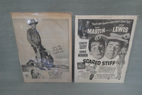 Vintage Movie Ads - Lot of 9