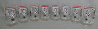 1981 Atlanta Falcons McDonalds/Dr. Pepper Glasses - Set of 8