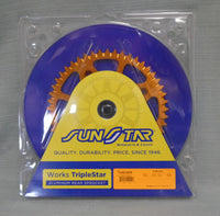 SunStar Works TripleStar Aluminum Motorcycle Rear Sprocket 5-248149OR - BRAND NEW!