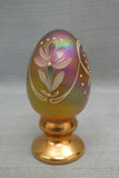 Fenton Handpainted Glass Egg by J. Cutshaw, #888/2500