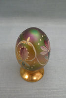 Fenton Handpainted Glass Egg by J. Cutshaw, #888/2500