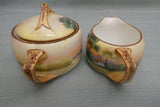 Nippon Lake Cottage Sugar and Creamer