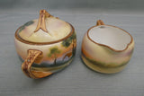 Nippon Lake Cottage Sugar and Creamer