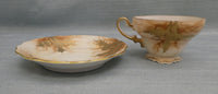 Vintage Gold Leaf Cup and Saucer, Occupied Japan