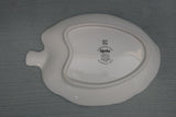 Spode Italian Leaf-Shaped Dish - White and Blue