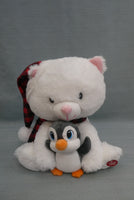 Animated Polar Bear and Penguin Plush Toy