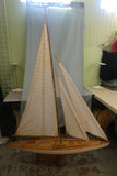 6' Model Sailboat with Stand, Mast & 3 Sails