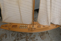 6' Model Sailboat with Stand, Mast & 3 Sails