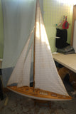 6' Model Sailboat with Stand, Mast & 3 Sails