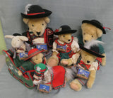 VanderBear Alpine Collection - 7 Plush Dolls + 1 Sleigh