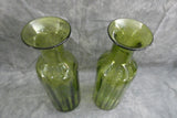 MCM Blenko Green Glass Lamp Bases - 2 Available - Sold Separately