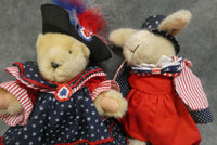 Yankee Doodle Muffy VanderBear & Hoppy Hare