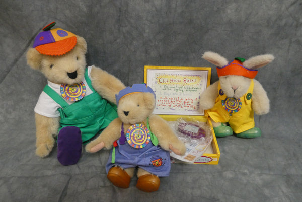 Clubhouse Muffy VanderBear, Fuzzy Bear & Hoppy Hare